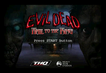 Evil Dead: Hail to the King Title Screen